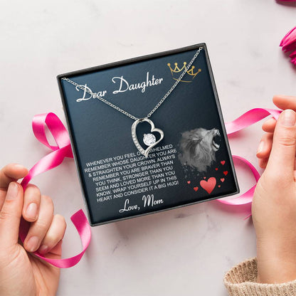 Dear Daughter Brave Lion Forever Love Necklace