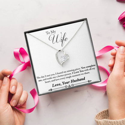 To Wife From Husband 1 Forever Love Necklace