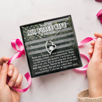 Best Air Force Wife Forever Love Necklace