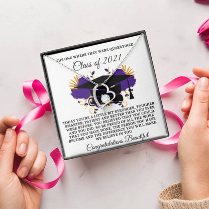 Class Of 2021 Quarantine Edition Forever Love Necklace