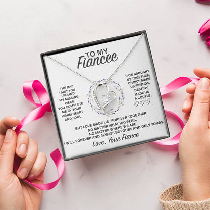 Fe004 Forever Love Necklace  Gift For Fiancée Forever Love Necklace