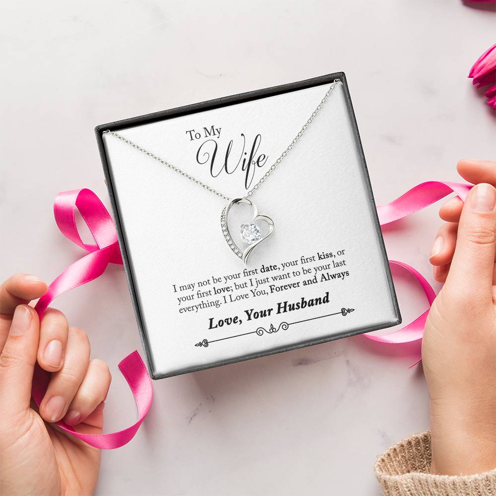Valentines Day To My Trophy Doe Love Necklace For Wife Message Card Pendant Hunting Gift Wife From Husband Necklace Anniversary Forever Love Necklace