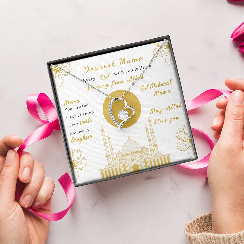 Beautiful Eid Gift For Mama Blessing From Allah 1 Forever Love Necklace