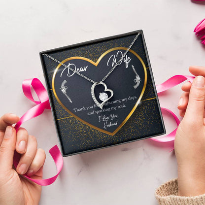 Dear Wifei Love You 1 Forever Love Necklace