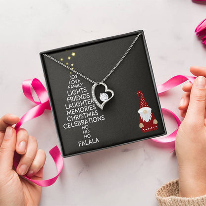 Christmas Gift Necklace Present Jewelry Xmas Gift Holiday Gift Idea Forever Love Necklace