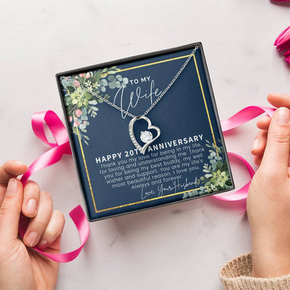 20th Anniversary Gift For Wife 20 Year Anniversary Gifts 20th Wedding Anniversary Gift Ideas 20 Year Anniversary Gift For Forever Love Necklace