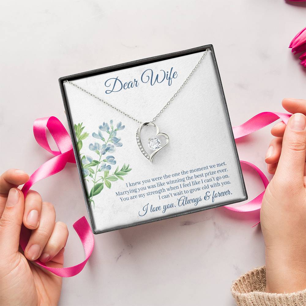 Dear Wife I Love You Always & Forever Forever Love Necklace
