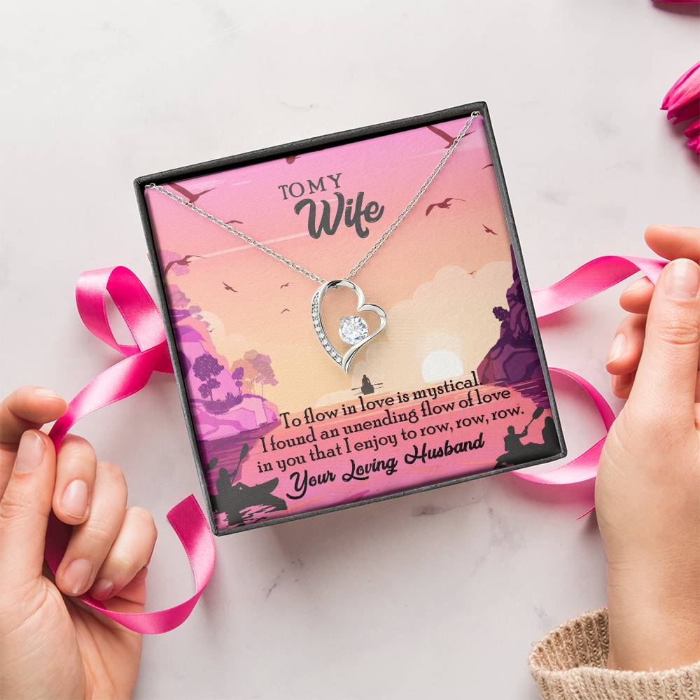 To My Wife Diamond Necklace Anniversary Gift For Wife Gift For Wife Necklace For Wife Birthday Gift For Wife Diamond Necklace For Forever Love Necklace