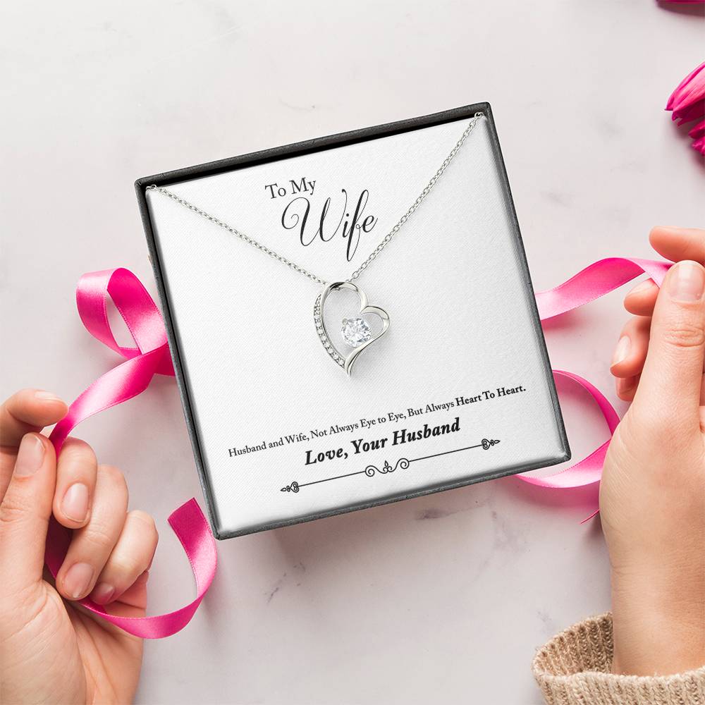 Valentine's Day Necklace Gift With Message Card For Wife From Husband Wife Birthday Wife Anniversary Wedding Gift For Wife Gift For Her Forever Love Necklace