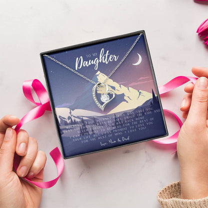 Daughter Mother's Day Gift To My Daughter Necklace From Mom Dad Grown Up Daughter Gift From Mom Gift For Daughter From Dad Mom Daughters Birthday Gift Forever Love Necklace