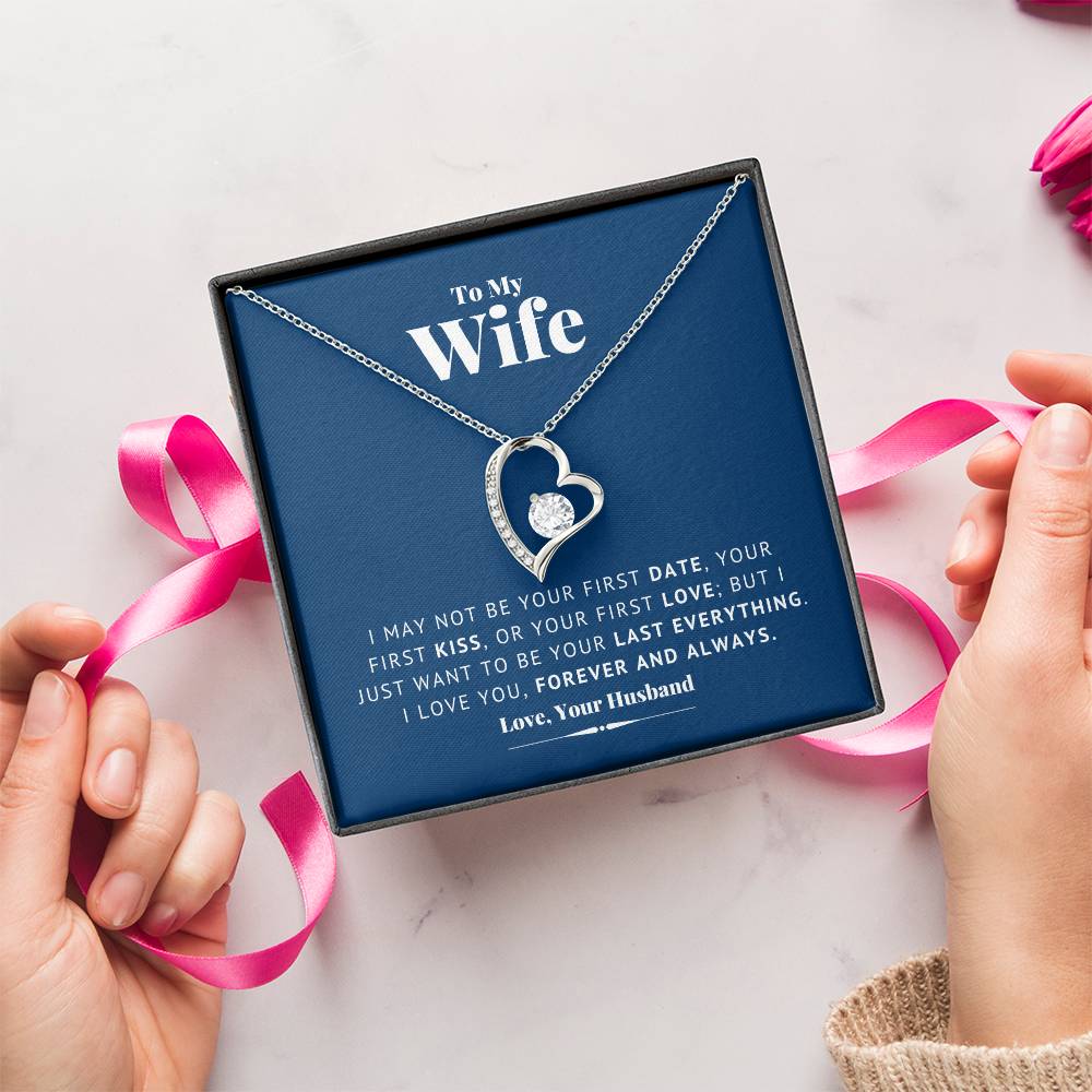 To My Wife Necklace Anniversary Gift For Wife Birthday Gift For Wife Gift For Wife Necklace For Wife Romantic Valentines Gift For Forever Love Necklace