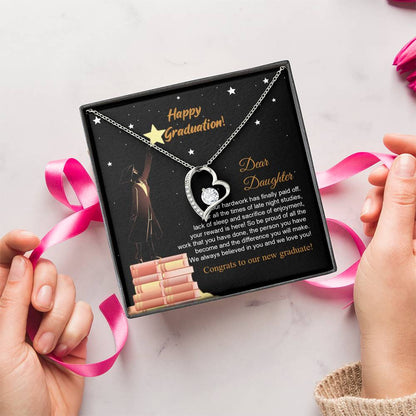 Class Of 2022 Graduation Necklace For Her Parents To Daughter Gift Congratulation Gift To Daughter Daughters Birthday Unique Grown Up Daughter Forever Love Necklace