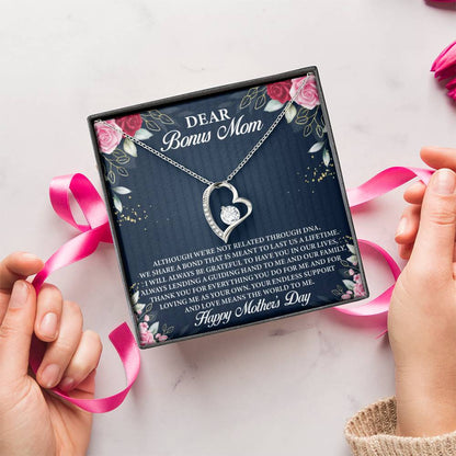 Dear Bonus Mom Forever Love Necklace