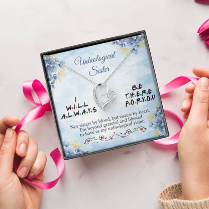 Bestie Unbiological Sister Necklace Naomi Had Ruth To My Unbiological Sister Sisters In Christ Jewelrybestie Forever Love Necklace