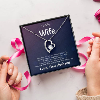 To My Wife You Are The Air That I Breathe Forever Love Necklace