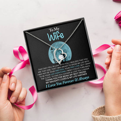 To My Wife Necklace Fishing Necklace Fisherman Wife Gifts Wife Birthday Gift Fishing Partner Present Fishing Gift Ideas To Forever Love Necklace