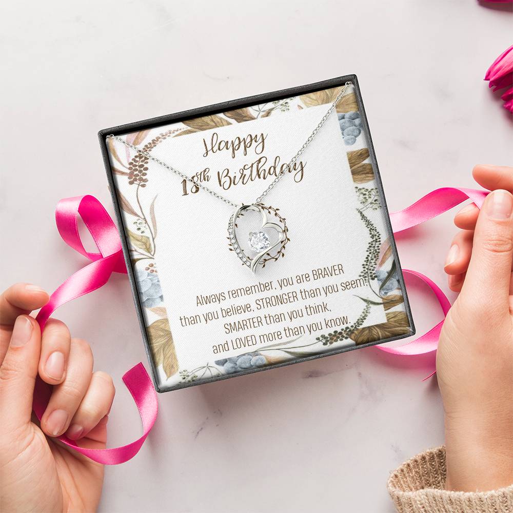 18Th Birthday Necklace Women September Birthday Necklace Customize Birthday Forever Love Necklace 18 Year Old Custom Birthday Necklace Forever Love Necklace