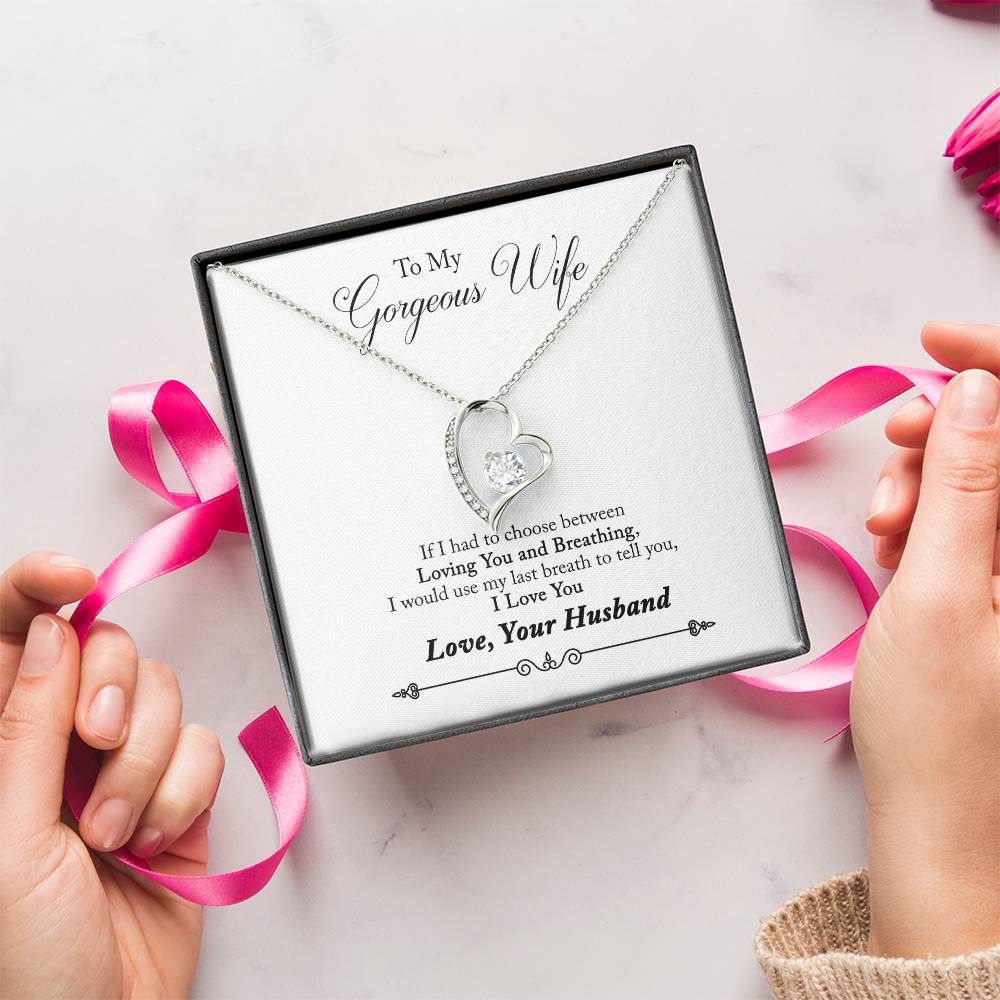 To My Wife My Last Breath 2 Forever Love Necklace