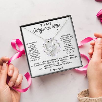 Wf006 Forever Love Necklace  Gift For Wife Forever Love Necklace