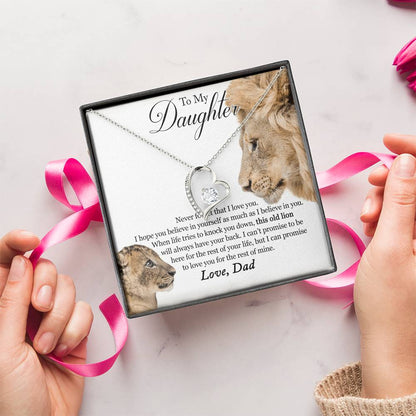 Father Daughter Necklace Father Daughter Jewelry Father To Daughter Birthday Gift Father And Daughter Gift Gifts To Daughter From Forever Love Necklace