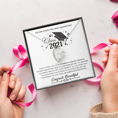 Class Of 2021 Graduation Gifts For Her Graduation Gift For Daughter Feeling Proud Gift On Child's Graduation Best Graduation Gift Forever Love Necklace