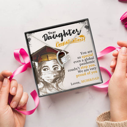 Dear Daughter! Loves Mom&dad Forever Love Necklace