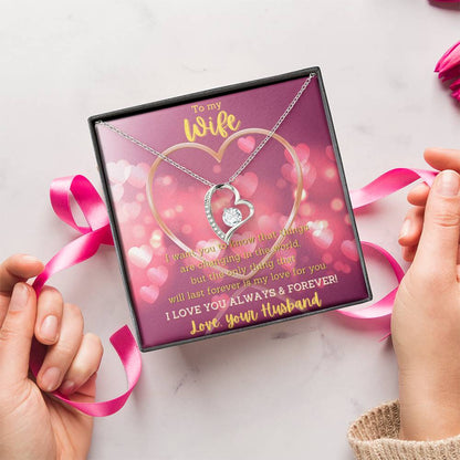 Evernity Heart Necklace Forever Love Necklace