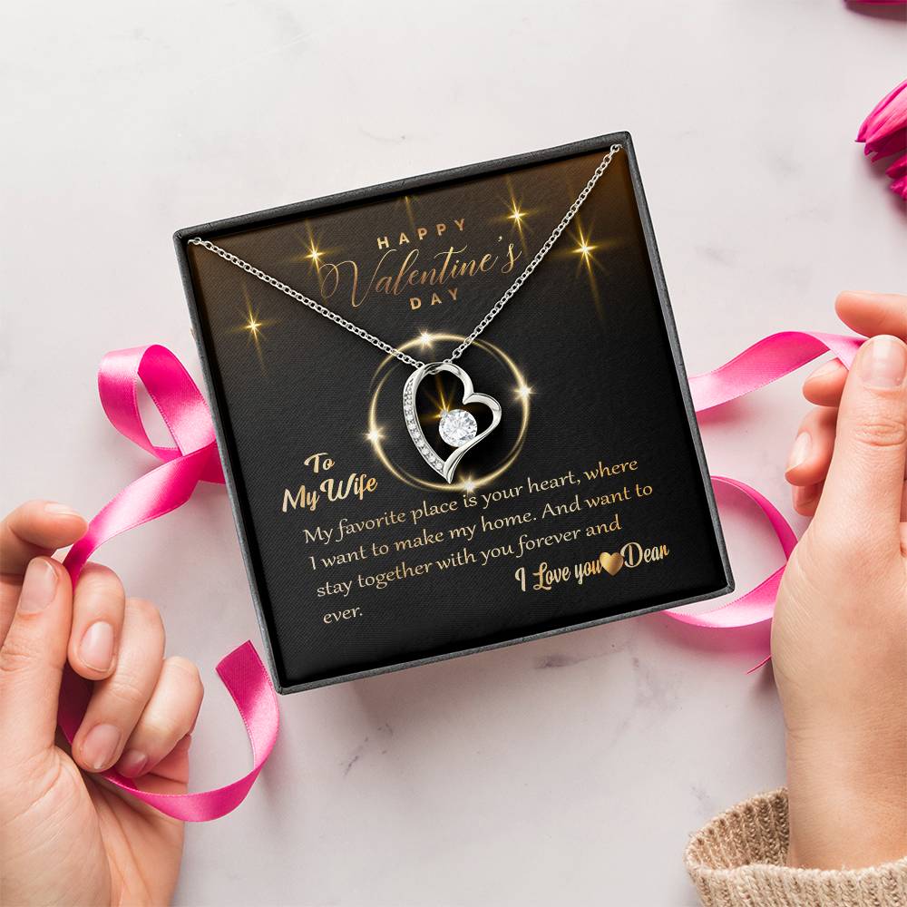 To My Wife I Love You Forever Love Necklace. 1 Forever Love Necklace