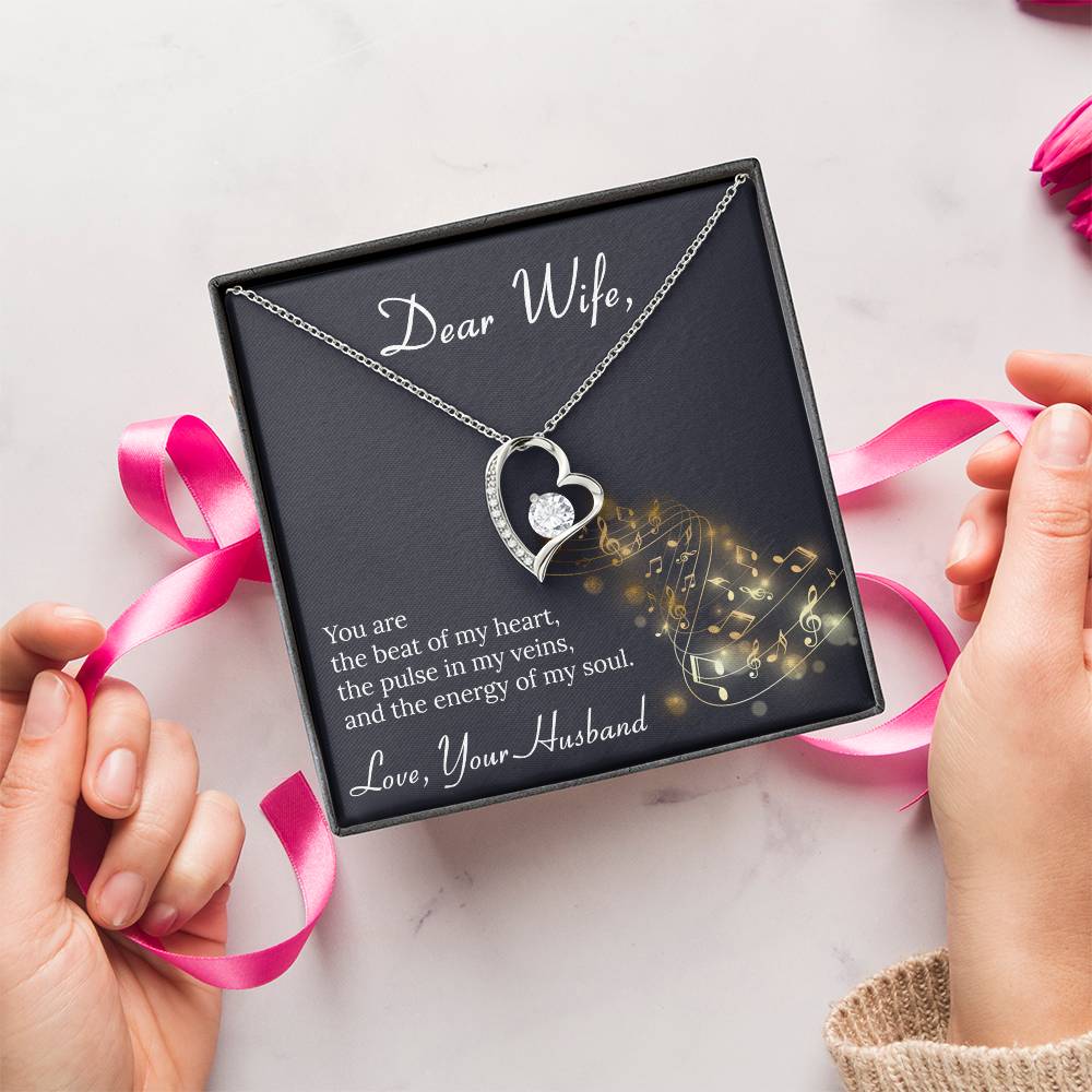 To My Wife Necklace Anniversary Gift For Wife Birthday Gift For Wife Gift For Wife Necklace For Wife Gift For Wife Birthday 1 Forever Love Necklace