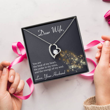 To My Wife Necklace Anniversary Gift For Wife Birthday Gift For Wife Gift For Wife Necklace For Wife Gift For Wife Birthday 1 Forever Love Necklace