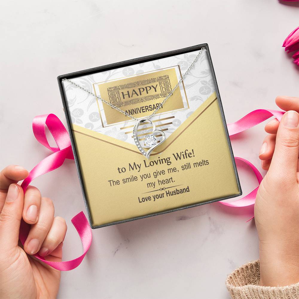 Anniversary Heart Locket Necklace Customize Anniversary Necklace Jewelry Gifts For Wife Anniversary Forever Love Necklace