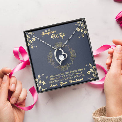 To My Wife Rose Garden Necklace 1 Forever Love Necklace