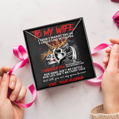 To My Wife Forever Love Necklace Forever Love Necklace