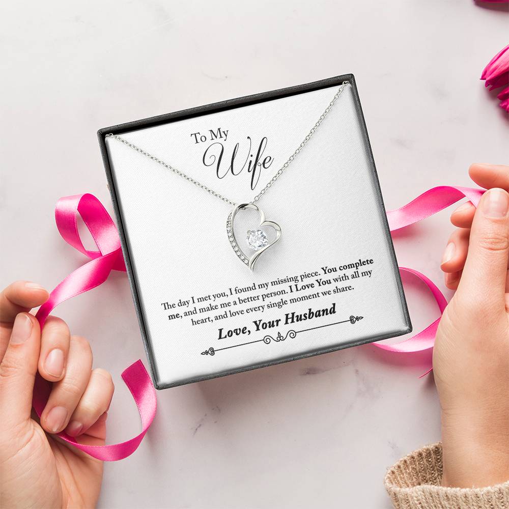 To My Wife You Complete Me 1 Forever Love Necklace