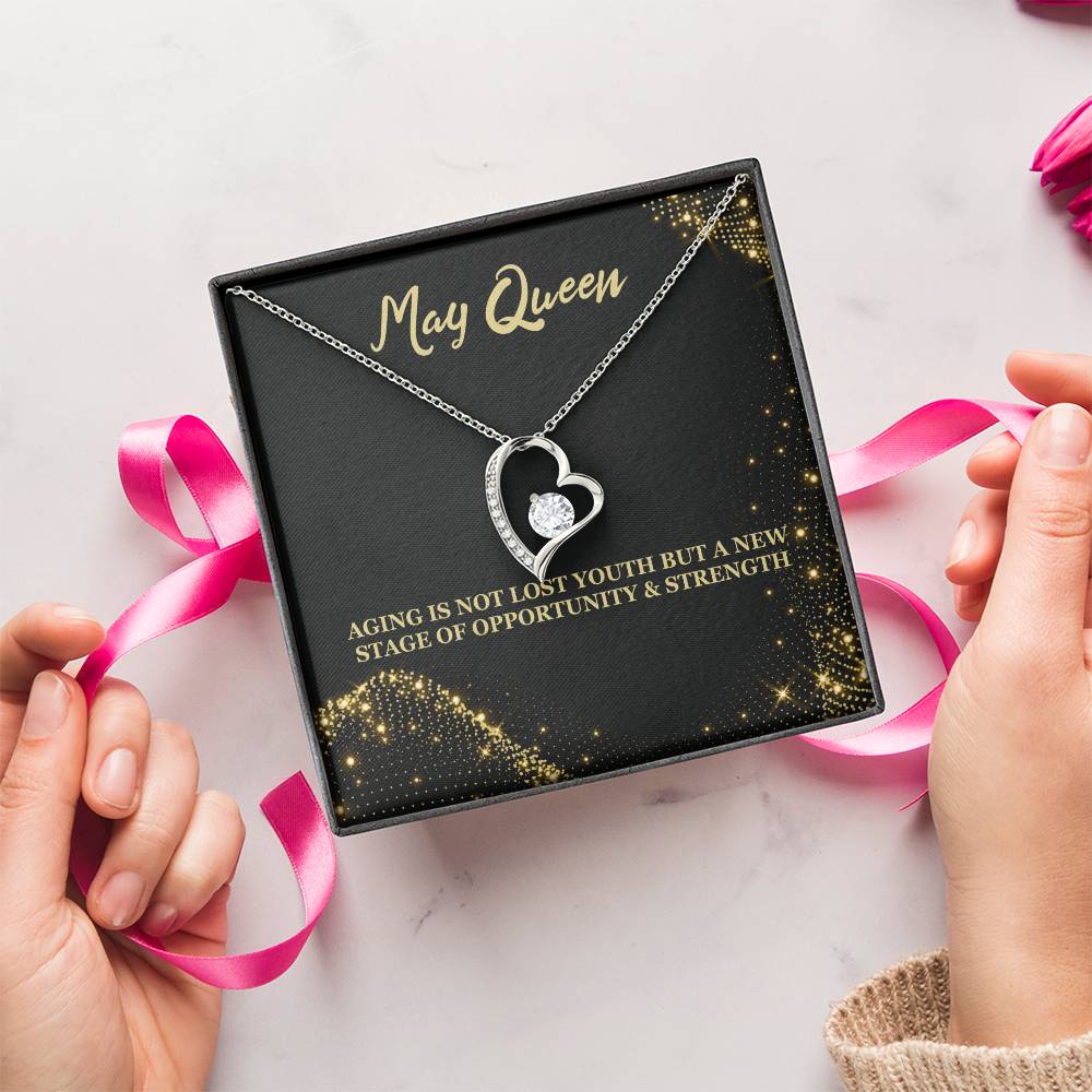 Born May Birthday Gift Forever Love Necklace