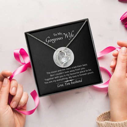 To My Wife You Are My Everything Necklace. 14k White Gold18k Yellow Gold Finish. 1 Forever Love Necklace