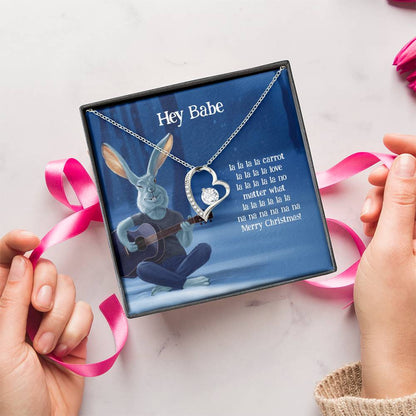 Funny Christmas Gift For Wife Girlfriend Forever Love Necklace