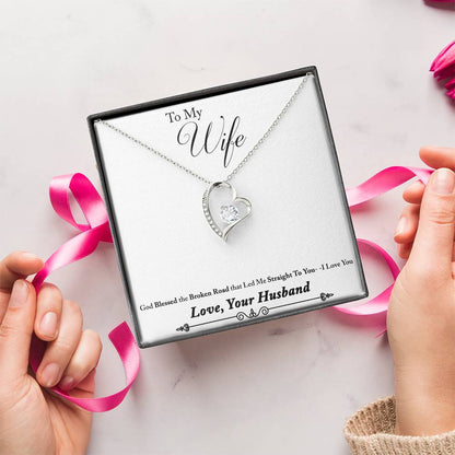 To Wife From Husband 2 1 Forever Love Necklace