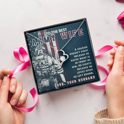 Forever Love Necklace - To The Best Army Wife Forever Love Necklace