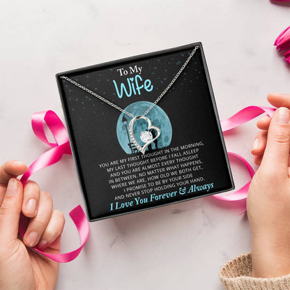 To My Wife Necklace Anniversary Gift For Wife Gift For Wife Wife Necklace Wife Birthday Gift Valentines Day Gift For Wife Forever Love Necklace