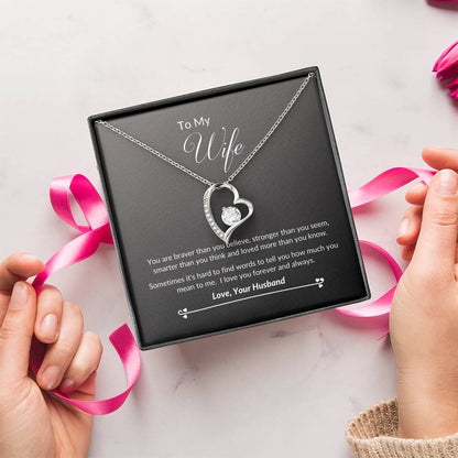 To My Wife Forever & Always Necklace 1 Forever Love Necklace