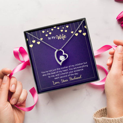 To My Wife Happy Anniversary You're Not Just The Mother Of My Children Necklace 1 Forever Love Necklace