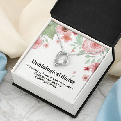 Unbiological Sister Necklace Forever Love Necklace