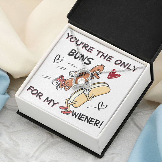 You're The Only Buns Customize Gift?? Heart Necklace Forever Love Necklace