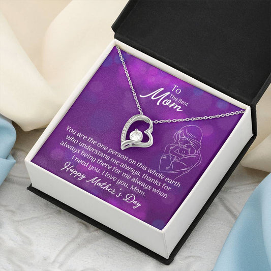 To The Best Mom Forever Love Necklace
