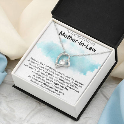 Gift For Future Motherinlaw Future Mother In Law Necklace Future Mother In Law Gift Mother Of The Groom Forever Love Necklace