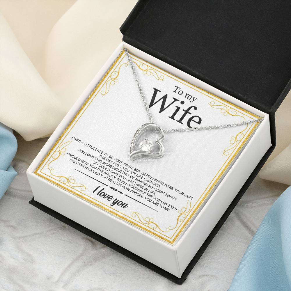 To My Wife I Love You Forever Perfect Gift For Wife Tmfw29 1 Forever Love Necklace
