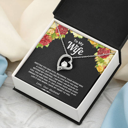 To My Wife Gave My Heart Necklace 1 Forever Love Necklace