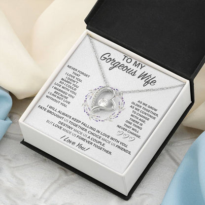 Wf006 Forever Love Necklace  Gift For Wife Forever Love Necklace