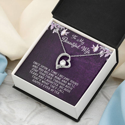 Forever Love Necklace For Wife With Free Message Card 1 Forever Love Necklace